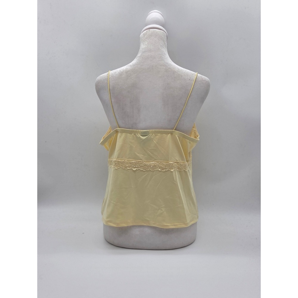 Wild Fable Women's L Yellow Lace Trim Cami Tank Top NWT 101-571 - Picture 2 of 5